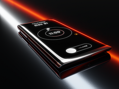 Dark Phone Concept 1 3d 3d art blender blender 3d dark design ui