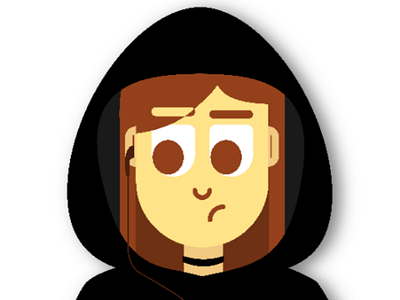 Hoodie Girl Character Design character design flat illustration
