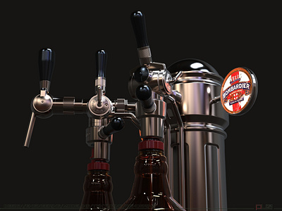 Device (Pegasus), for beer bottling in PET containers.