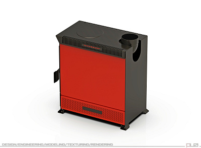 Furnaces-heating boilers. construction modeling visualization.