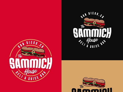 Sammich House Branding branding design illustration logo vector