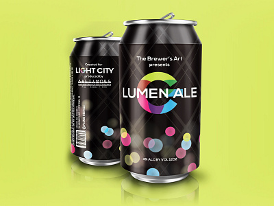 Lumen Ale Beer Can beer can design branding festivals packaging design