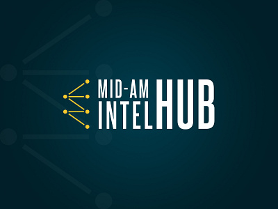 Mid-Am Intel Hub logo adobe illustrator brand brand identity branding branding design color design logo typography vector