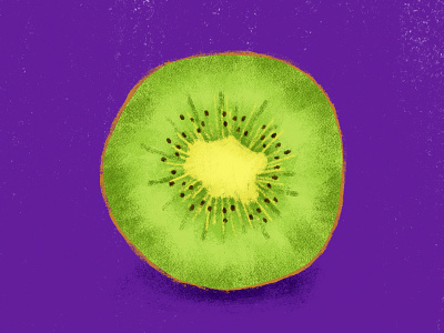 Kiwi adobe fresco color digital painting food illustration food illustrator fresco fruit fruit illustration illustration kiwi texture