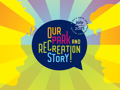 Park and Recreation Month Branding brand branding color design illustration logo vector vector illustration
