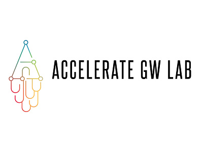 Accelerate GW Lab branding design logo vector