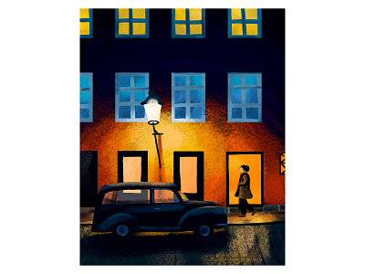 Copenhagen color digital painting illustration photoshop