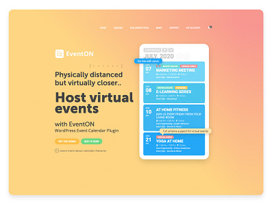 Host virtual events