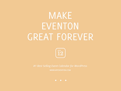 Make EventON Great Forever eventon