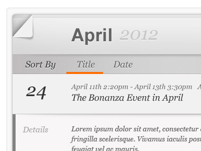 New Skin for Event Calendar Plugin calendar date list event calendar month plugin skin