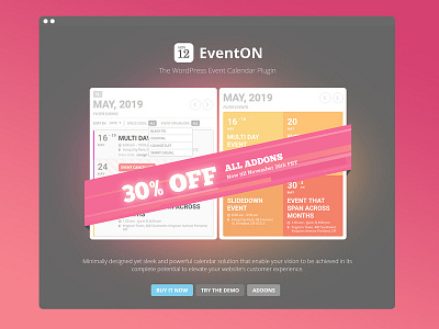 EventON Cyber Weekend cyber