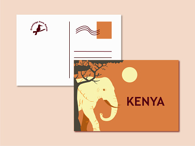 Postcard design illustration typography weeklywarmup