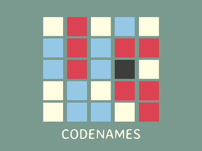 Board Game - Codenames design graphicdesign illustration weeklywarmup