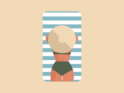Summer 2020 badge beach design dribbble graphicdesign icon icon design illustration stripe summer towel weeklywarmup