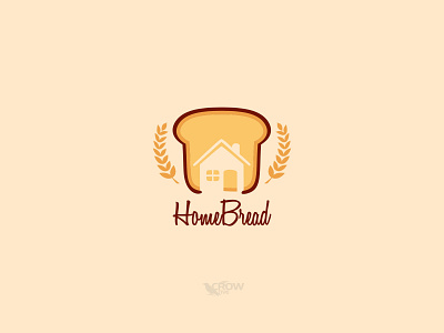 Home Bread (Homemade Bread) Logo brand design bread design food grain grains graphic design homemade illustration logo logobrand vector vector illustration