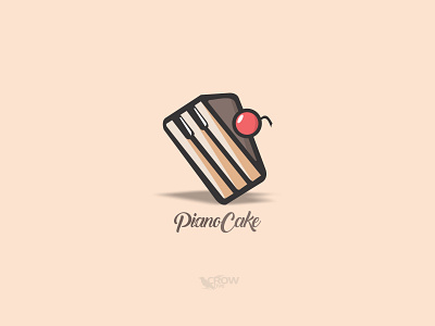 Piano Cake brand design cartoon character design graphic design icon logo vector