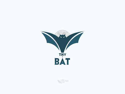 Tiny Bat Logo bat brand design cartoon cartoon character design elegant graphic design icon logo logobrand small vector