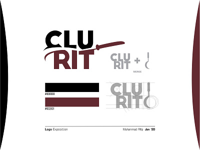 C(e)lurit Logo. brand design cartoon character celurit clurit design graphic design icon illustration knife logo logobrand vector vector illustration