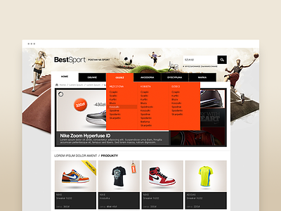 Best Sport - online store ecommerce flat illustration logo shop sport ui ux webdesign