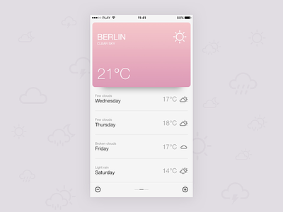 Fantastic Weather App app icons mobile ui ux weather
