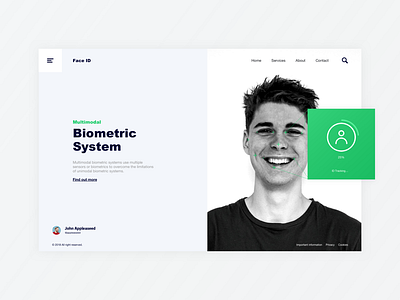 Biometric system landing Page