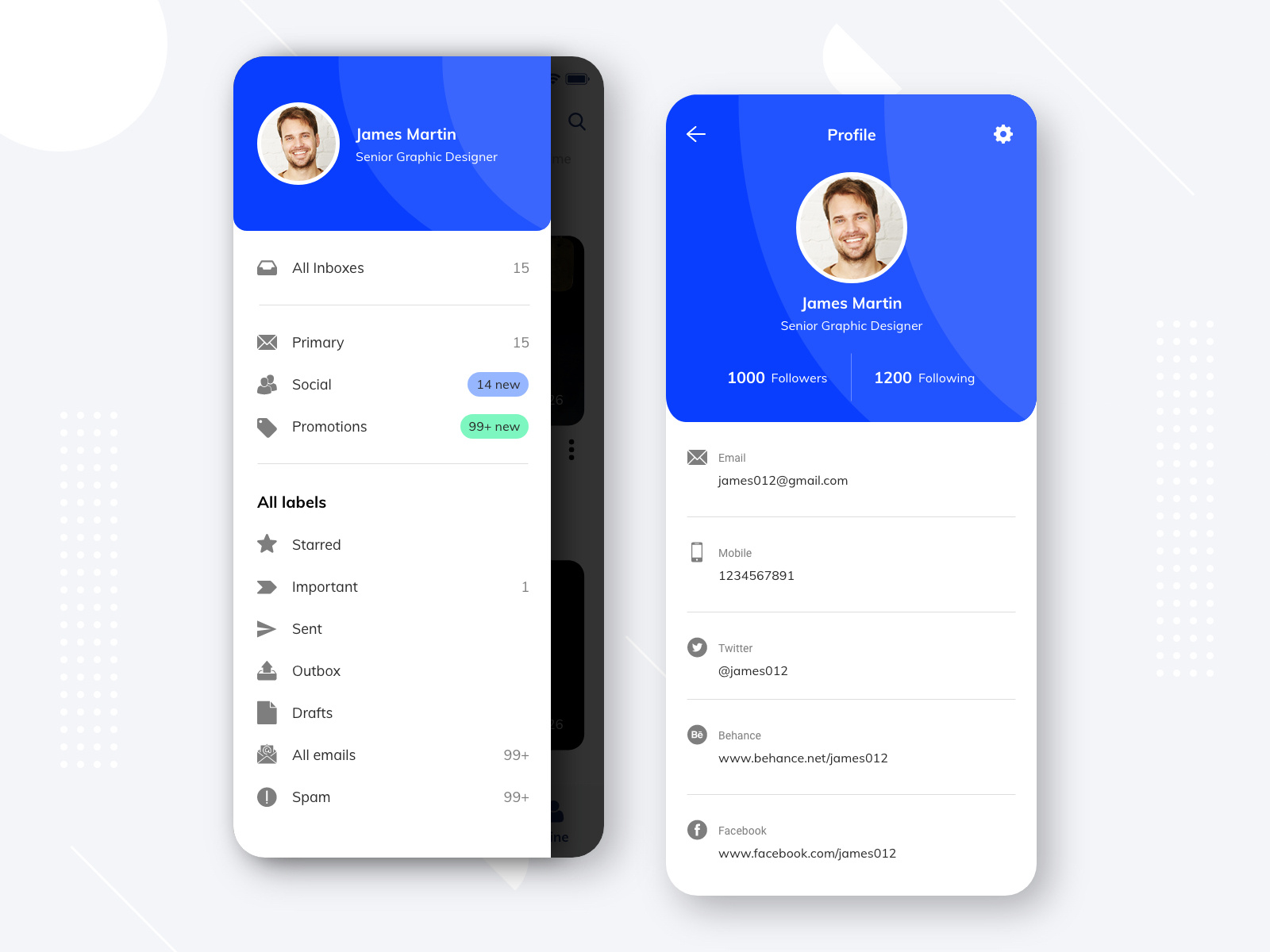 Profile Menu Design Mobile App By Shashank Tyagi On Dribbble