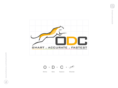 ODC Logo alphabet branding capture cheetah data design designer designs fast geometric lettermark letters logo logo design logo designer logos logotype