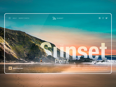 Sunset Point Web Design ui web web design website website concept website design