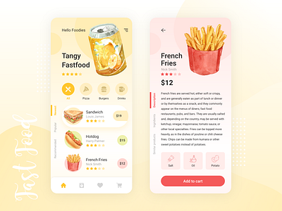 Fast Food Mobile App android app design app design drink fastfood ios app design mobile app mobile app design mobile design mobile ui snacks ui ui design uikit uiux uiux design uiux designer ux
