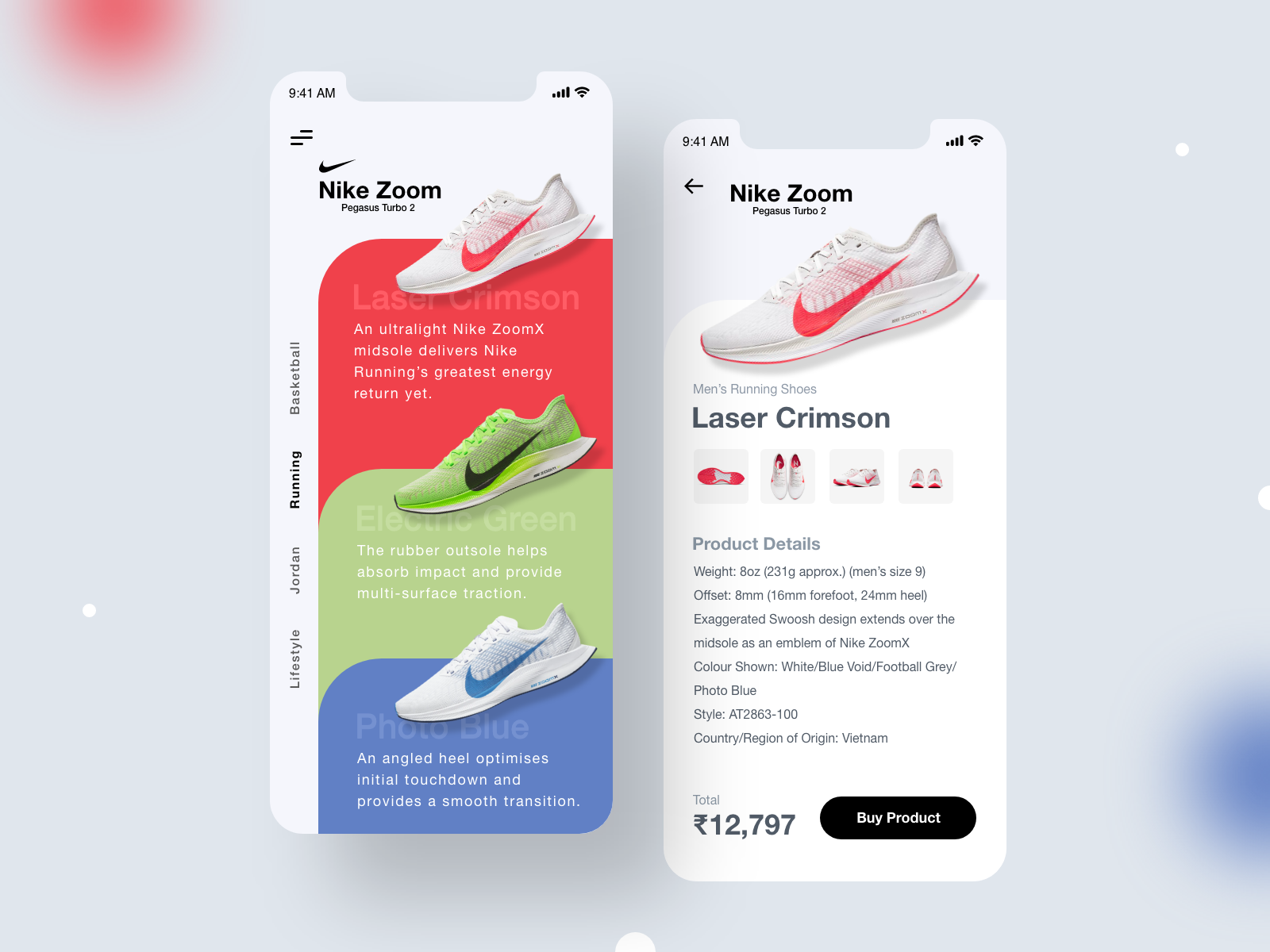 Product Page screen design idea #338: Nike Product Page Ui Exploration