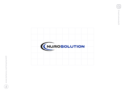 Nuro Solution Logo Design design logo logo design logodesign logos logotype software company software design software development tyography typeface ui