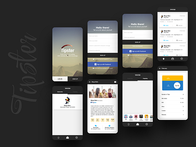 Tipster Mobile App app application design interaction interface mobile app ui ux