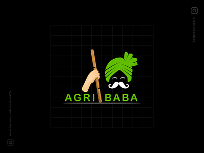 Agri Baba Logo Design branding design interface logo ui ux vector