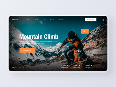 Go Mount Web Design climbing design interaction interface logo mountain ui ux web web design website