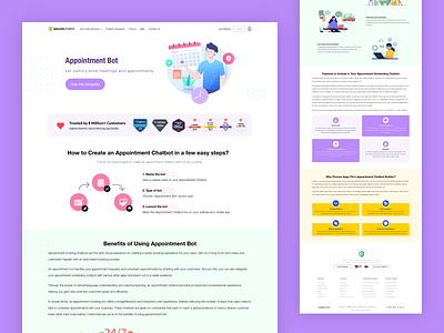 Appointment Bot Web Design design interaction interface ui ux