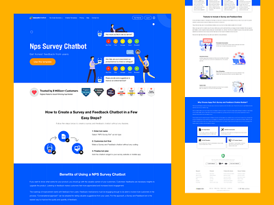 NPS Survey Chatbot Web Design interaction interface ui ux