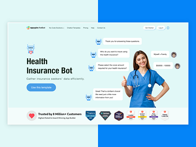 Healthcare Chatbot Web Design
