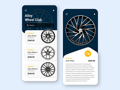 Alloy Wheel Mobile App