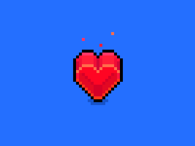 Runnergizer - Red Heart game art graphic design heart icon pixel pixel art red red heart