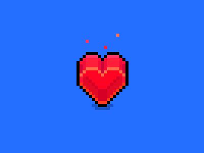 Runnergizer - Red Heart game art graphic design heart icon pixel pixel art red red heart