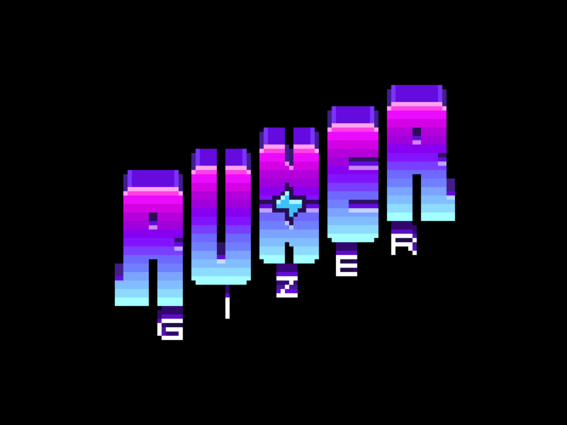 Runnergizer - Logo branding design game art game logo graphic design logo logo design pixel pixel art