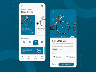 Bike Shop App adobe xd application bike blue ecommerce road bike