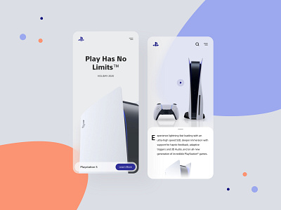 Playstation web responsive redesign concept app application figma figmadesign gamers games homepage mobile app mobile ui playstation5 playstatuion uiux