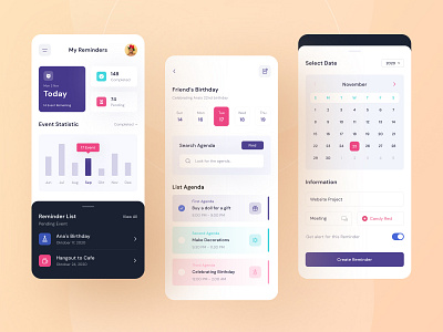 Reminders App by Sauqi Arif on Dribbble