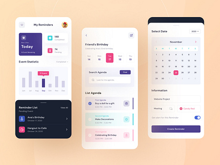 Reminders App by Muhammad Sauqi Arif on Dribbble