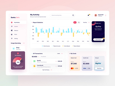 Banku Saifu 💰 - Wallet Dashboard