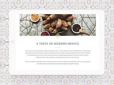 Modern Mexico clean design mexican minimal restaurant web