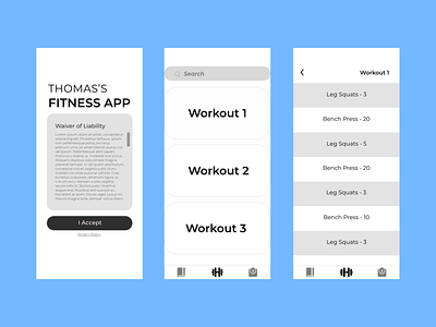 SBU's App Club's Fitness App Project