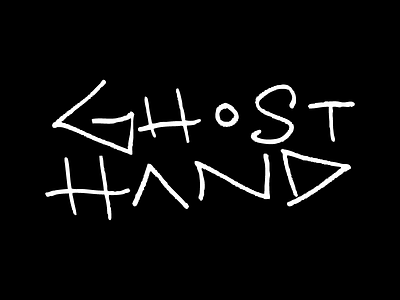 Ghost Hand Script ghost hand lettering script