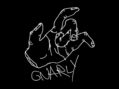 GNARLY drawn gnarly hand illustration